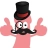 (Not) a penis with a fake moustache, monocle and a top hat